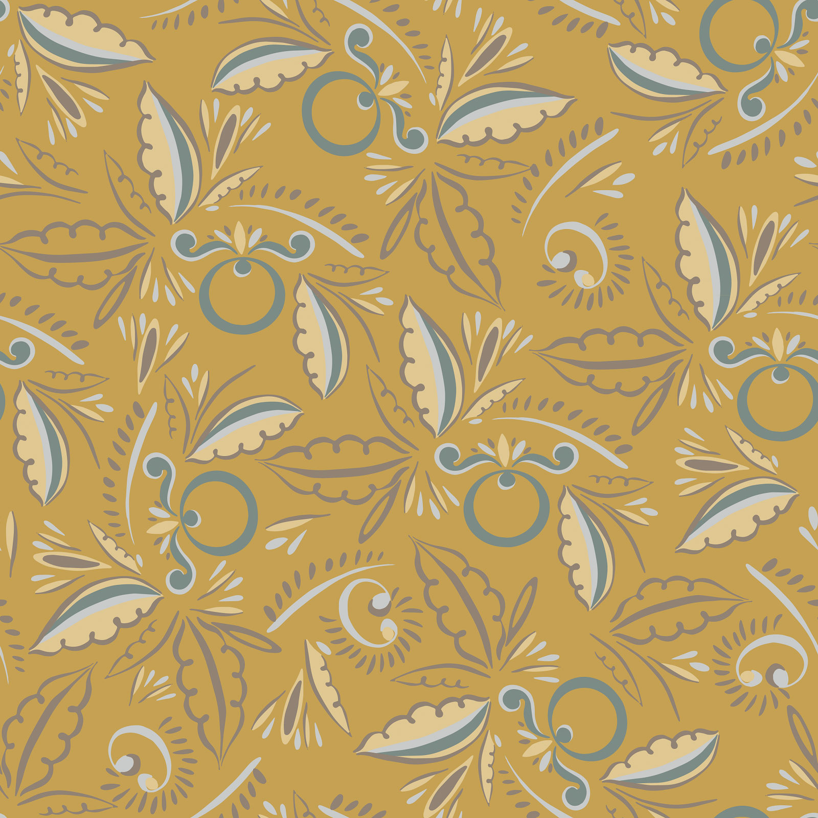 Spring Fling Wallpaper – Mustard Seed – Eileen M. Smiles