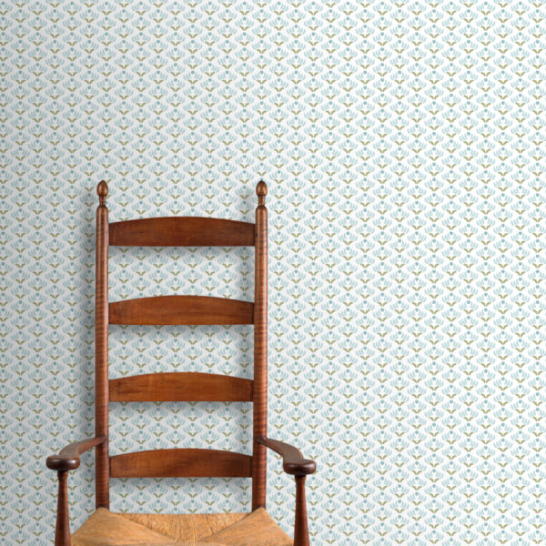 Luna Wallpaper Pear with Shaker Curly Rocker