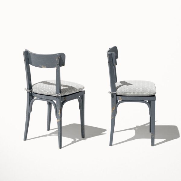 Cutwork Stripe - Two Rustic Chairs grey