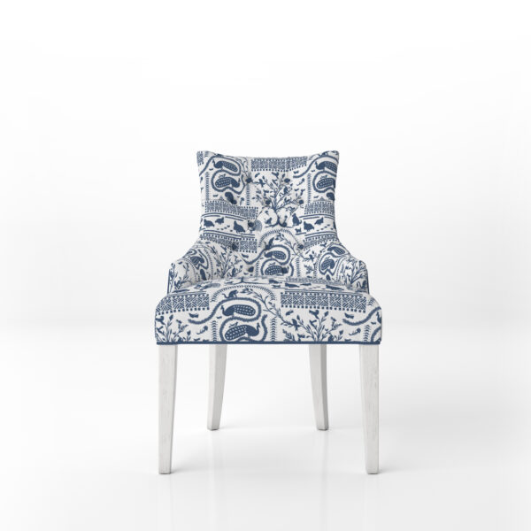 American Fantasy on armchair in Navy