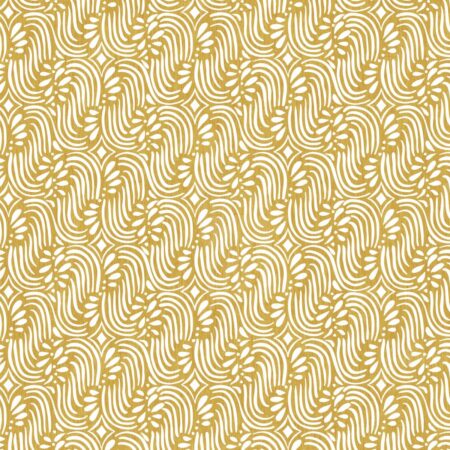 Tail Features Textile in Mustard Seek