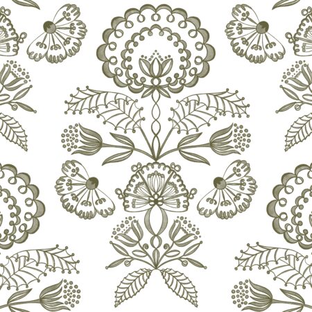 Floral Gifts Wallpaper - Moss