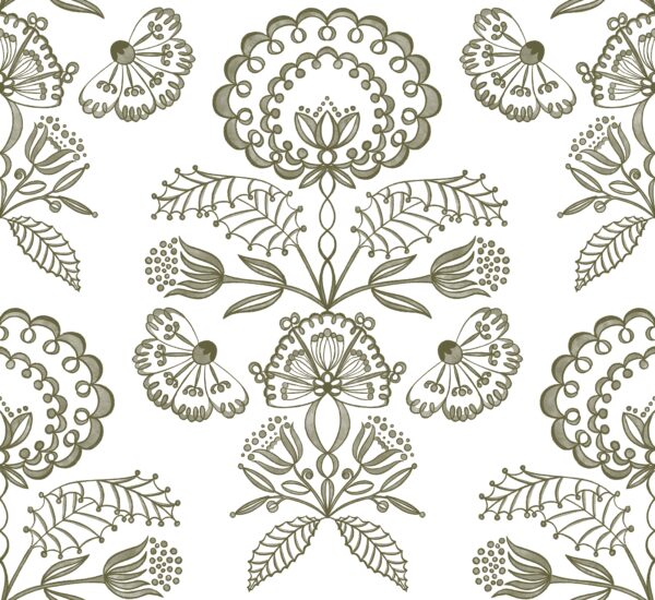 Floral Gifts Wallpaper - Moss