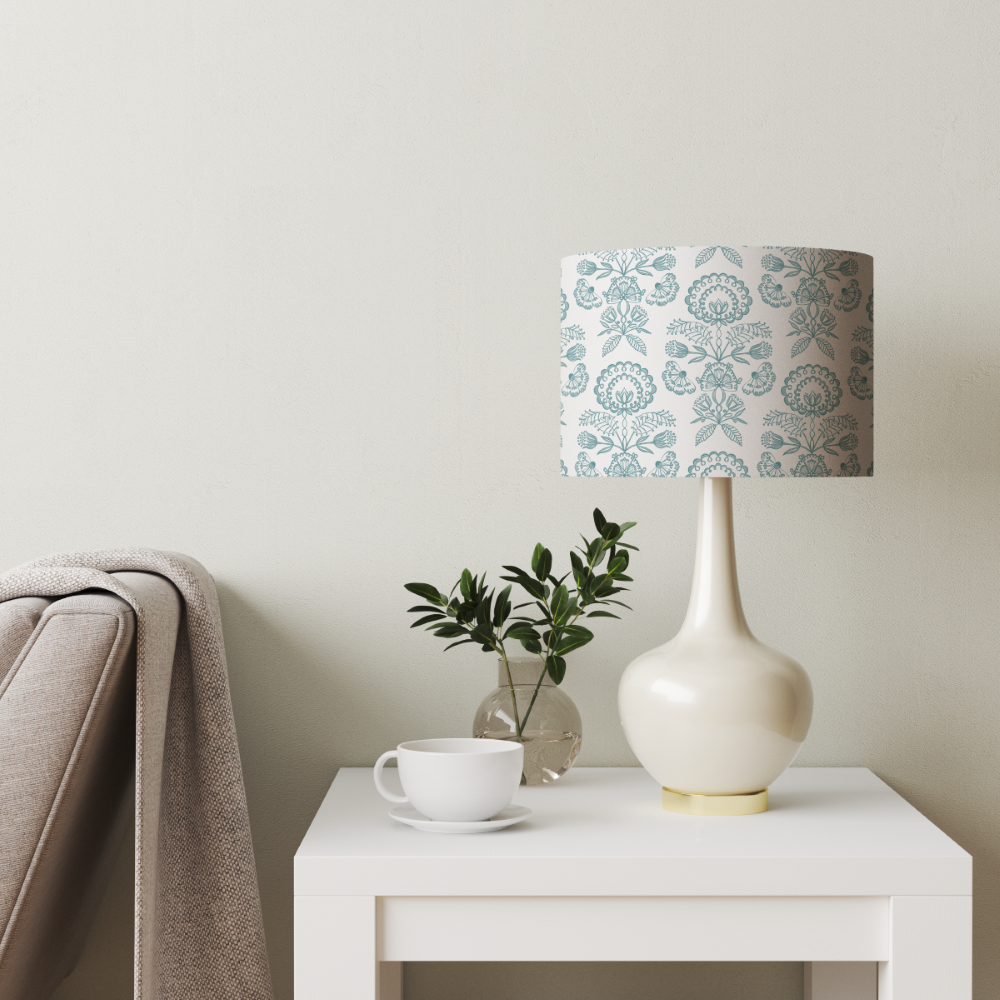Lamp-Shade-Floral-Gifts-Teal