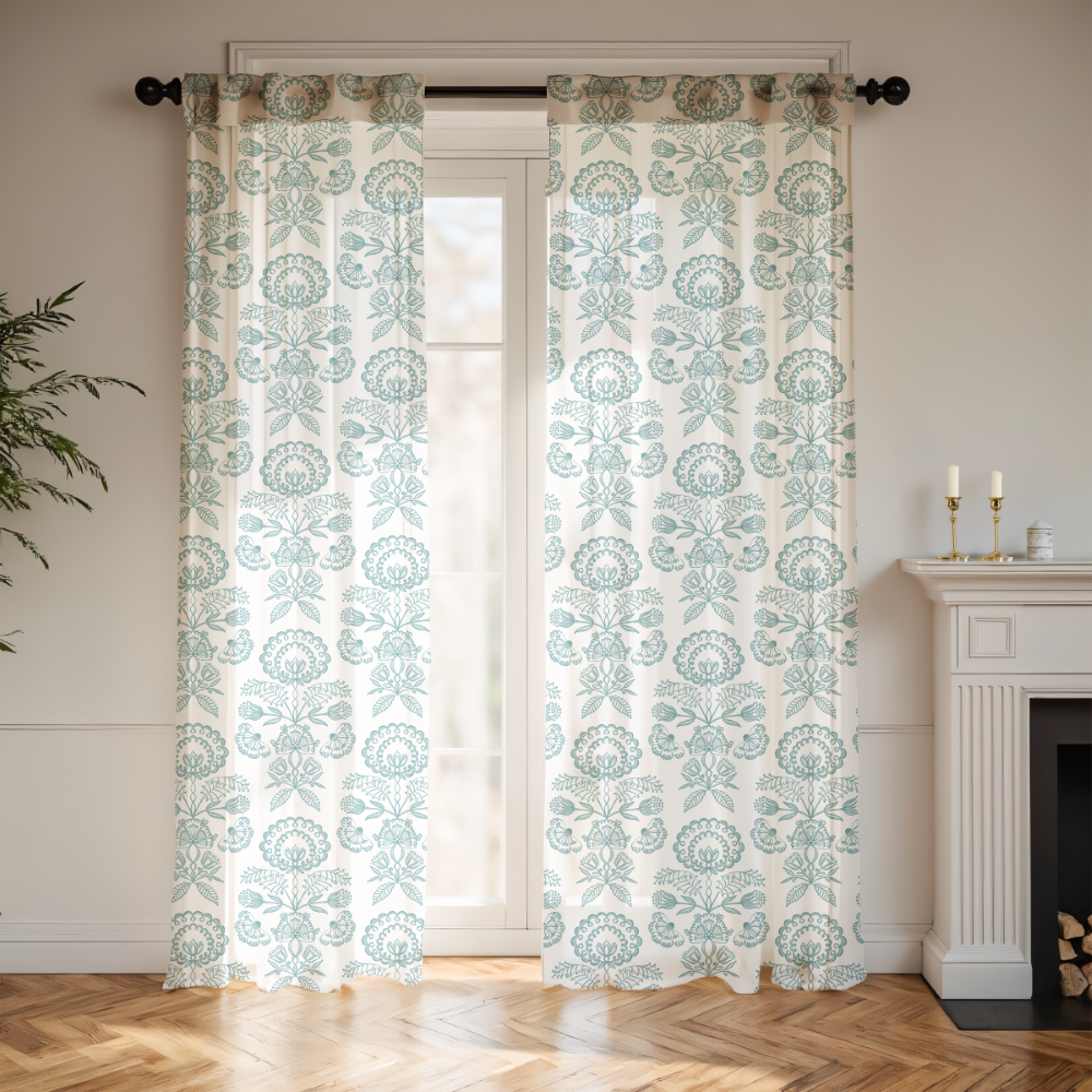 Curtain-Floral-Gifts-Teal