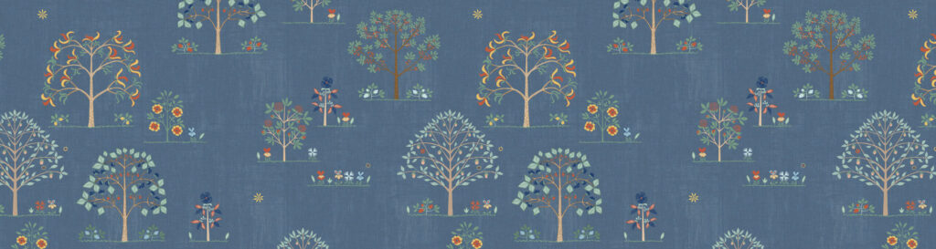 Shaker Spirit Garden in blue for banner