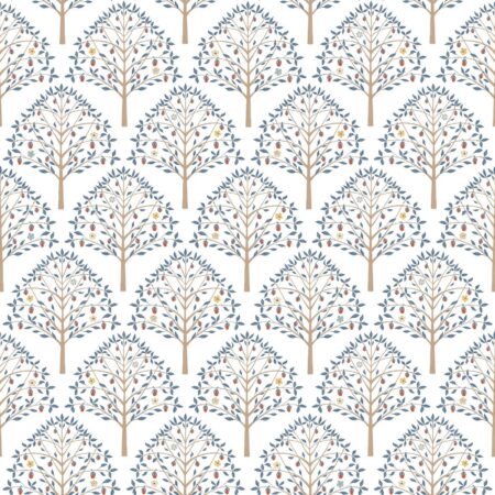 Shaker Pear Tree in blue multi